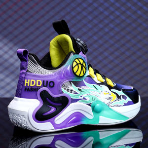 No-Tie Basketball Sneakers for Boys Primary And Middle School Students Warmth Function Pure E-Commerce Sales DaLangXiong Brand