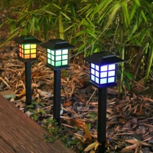 2/5/10PCS ส่งเร็วมากค่ะ ถูกที่สุด กันฝนกันฝนกลางแจ้งสนามหญ้า LED พลังงานแสงอาทิตย์ Light ไฟแสงอาทิตย์ขนาดเล็กไฟแต่งสวน