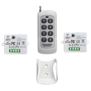 KEBIDU | Mini Wireless Smart Light Switch with Remote Control 1000M Distance 433 Mhz RF Relay Receiver 220V Switch for Home Led Lamp Fan
