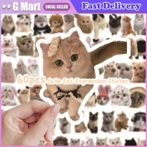 60pcs Kawaii Cats Stickers Cute Kitten Cartoon Decals DIY Laptop Phone Scrapbook Diary Decoration Sticker Kids Toys