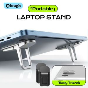 Elough Self-Adhesive Laptop Stands Adjustable Invisible Folding Computer Mount For Macbook Notebook soporte para laptop stand