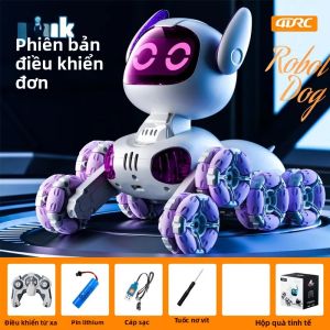 Y9 Robot Điều Khiển Từ Xa Thông Minh Chó RC Xe Có Đèn LED Mắt Cảm Ứng-Sense Tính Năng Đóng Thế Điện Đồ Chơi Cho Bé Trai Và Trẻ Em