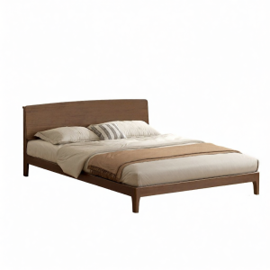 WEISHA | Solid Wood Double Bed for Master Bedroom Modern Minimalist