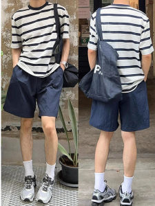 Quick Dry Ice Silk Short Pants Mens Summer Thin Nylon Breathable Five Parts American Casual Sports Pants Youth Vitality Style