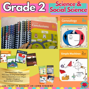 GRADE 2 (SCIENCE & SOCIAL SCIENCE) Activity Workbook Worksheet Homeschool Learning Materials | RABAH UP STORE