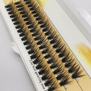 60 Pcs Individual Cluster Eyelashes Grafting 10D False Eyelashes Eyelash Extension Fake Eyelash Natural Look Individual Eyelash Bunche DIY Eyelash Extension