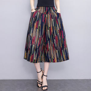 กางเกงขายาวผ้าไหมคอตตอนเอวสูงทรงหลวมสำหรับผู้หญิง กางเกงขายาวทรงหลวมบางสบายๆ สำหรับฤดูร้อน ทรงหลวม ทรงหลวม ทรงหลวม