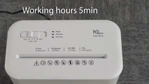 NGTeco Paper Shredder Upgraded Shredding Effect More Confidentiality Large Capacity Auto File Shredder PS20