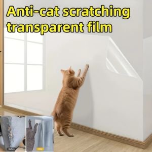 1pc 2m/3meters/5mX45cm Anti Cat Scratch Furniture Protector Self-Adhesive Peelable Cat Training PVC Transparent for Couch