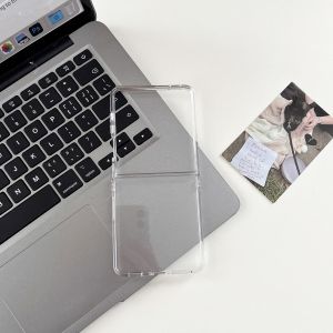 szhaiyu | Fashion Translucent Matte Ultra Thin Case for Samsung Galaxy Z Flip 8 7 6 5 4 3 5G Flip7 FE Protective Hard PC Clear Slim Cover