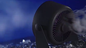 5-Speed Portable LED Display Wall Mount Fan 100Gear Turbo Cordless Desktop Fan 4000mAh Air Circulation USB