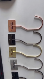 2PCS Metal Banana Hanger Self Adhesive Banana Hook Under Cabinet Foldable For Space Saving