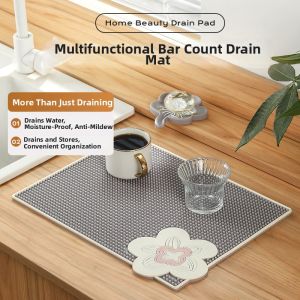 Custom Spring Flowers Design Heat-Resistant Mat