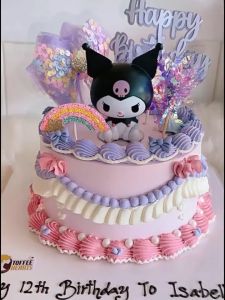 [Ready Stock] 3D Cupcake Kuromi Cake Decoration Cake Topper 网红 卡通库洛米立体 3D  烘焙蛋糕摆件 生日蛋糕装饰插件 - Lazada