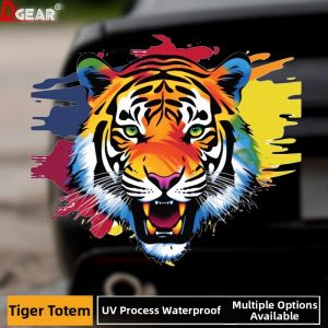 Tiger Head Totem Graffiti Decal Sticker for Car Motorcycle Decoration Waterproof Electric Vehicle Battery Guard Scratch Cover