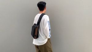 Cutiehaus Men Chest Bag Nylon Shoulder Messenger USB Charging Bag For Outdoor Anti Theft Bag Beg Dada Lelaki