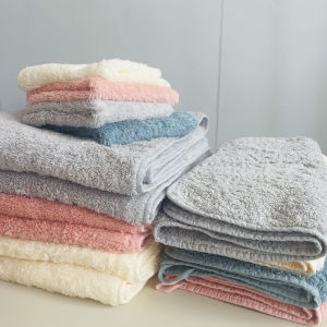 Khăn Mặt Bông Nguyên Chất Dày Dặn Dài Nhung MTH Khăn Mặt Tắm Vuông Có Thể Chọn Được Từ Trung Quốc Đại Lục Dùng Cho Gia Đình Khách Sạn Du Lịch