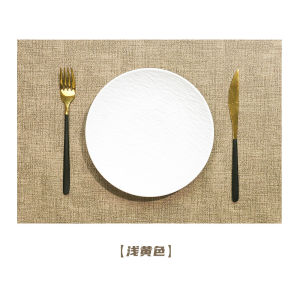 Elegant Leather Dining Mat Home Use Waterproof Oil Resistant New European Luxury Style Restaurant Anti Slip Western Dining Pad Heat Insulation Pad