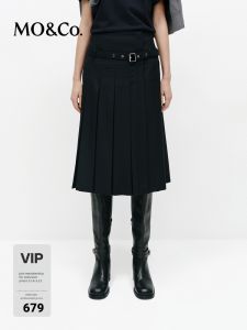MO&Co. | Deconstructed Mid-waist Skirt with Belt