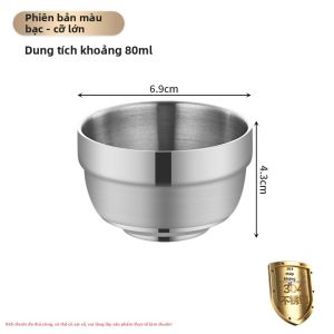 Cốc Inox 304 Đôi Kiểu Hàn Quốc Cao Cấp