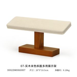 Elegant Solid Wood Triple Layer Bracelet Watch Display Stand Hairband Buddha Beads Bracelet Head Rope Jewelry Showcase