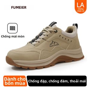 GUYISA | Giày Bảo Hộ Nam Chống Đập Chống Xuyên Thủng Cách Nhiệt Nhẹ Hơi Steel-Plate Mùa Hè