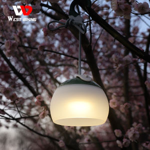 WEST BIKING Camping Tent Light Hanging Camping Lanterns Portable USB Rechargeable 3600mAh Warm Light Led Camp Lamp for Outdoor Emergency
