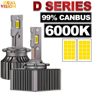 Dualvision D3S LED Headlights D1S D2S D4S D5S D8S 35W Xenon Lights 2PCS 9570 CSP Chips Plug and Play D1R D2R D3R D4R Turbo Lamps