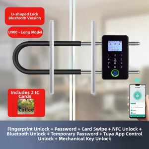FALEISTON | Fingerprint Smart Lock U-Shaped Padlock
