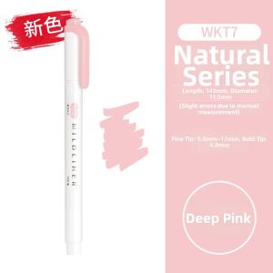Double-ended Fluorescent Pen Coral Pink