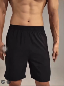 Men Quick-Dry Breathable Sports Shorts with Elastic Waist and Pockets - New(JUST DO IT)