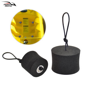 4Pcs Kayak Scupper Plugs EVA Material Drain Hole Bung Stopper Accessory for Dinghy Kayak Inflatable Boat Canoeing