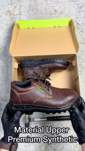 STAND HORSE 801S Safety Shoes Pria Tali Pendek Ujung Besi Model Low Cut Size 38-44