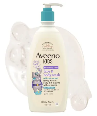 Aveeno Kids Sensitive Skin Face & Body Wash (18 fl. oz/532ml)
