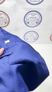 กางเกงนักเรียน สีน้ำเงิน ผ้ามัน ผ้ามันเงา ทนทาน ไม่ซีดง่าย ใส่สบาย ยับยาก พร้อมส่ง