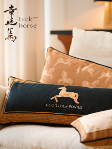 Áo Gối Dài Sang Trọng Retro Vintage Brown Sofa Living Room Sample Room Bed Headrest Gối Trang Trí Nhà Bằng Vải PP Cotton