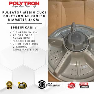 Pulsator Mesin Cuci Polytron Diameter 34 Cm As Gigi 10