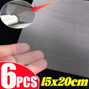 6Pcs Car Bumper Stainless Steel Repair Mesh Plastic Crack Repair Mesh Welded Wire Mesh For Bumper Body Hood Vent 15*20 Cm