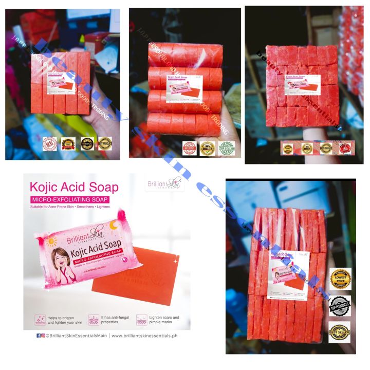 brilliant kojic acid original scrap soap set 1/2 kilos