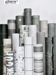 Tấm Nhôm Chống Thấm Nước Có Thể Xóa Được Màu Trắng Địa Trung Hải Cho Phòng Ký Túc Xá Nam Sinh Viên Tấm Trang Trí Tường PVC Mờ