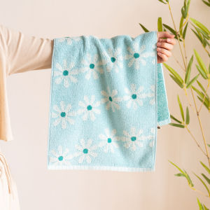 Khăn Mặt Cotton Mềm Mại Thấm Hút Nước Hình Hoa Cúc Cho Cặp Đôi Và Trẻ Em Khăn Lau Tay Cotton Nguyên Chất Dùng Trong Gia Đình