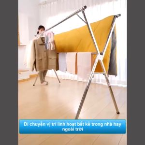 Ibed Giá INOX Gấp Gọn Giàn Phơi Quần Áo Thông Minh Áo Sào Phơi Đồ INOX Gấp Gọn Kiểu Dáng Giá Phơi Đồ Có Giá Phơi Quầ