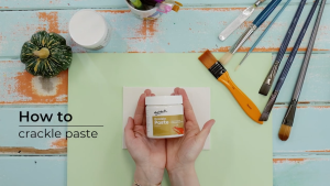 Mont Marte Crackle Paste Premium – 250 ml | Texture Medium for Acrylics: Canvas Wood & Clay