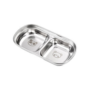 Bát Đựng Gia Vị Bằng Thép Không Gỉ 304 Kiểu Hàn Quốc Bát Đựng Sốt Bát Đựng Rau Muống Bát Đựng Gia Vị Hai Ngăn Ba Ngăn