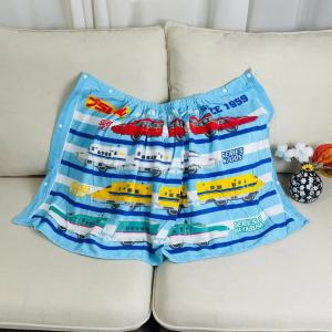 Pure Cotton Cartoon Cute Car Train High Speed Railway Bath Towel Beach Towel Soft Absorbent New Dry Quick Drying Home Textile