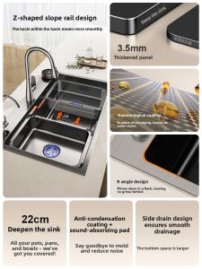 SHENYUAN | Thick 304 Stainless Steel Single Basin Kitchen Sink