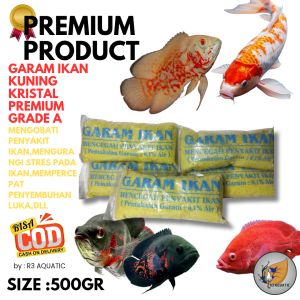 GARAM IKAN KUNING YELLOW SALT GARAM AQUARIUM 500GRAM PREMIUM KRISTAL