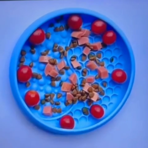 WIGGLE WAGGLE 2 in 1 MINI Bowl & Lick Mat ชามคู่แผ่นเลีย สำหรับสัตว์เลี้ยง สีสันสดใส