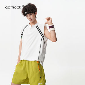 QOTRIOCK | Breathable Moisture-wicking American Striped Patchwork Vest