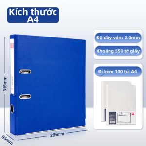 deli | Thư Mục Tệp A4 Chống Bẩn 2 inch